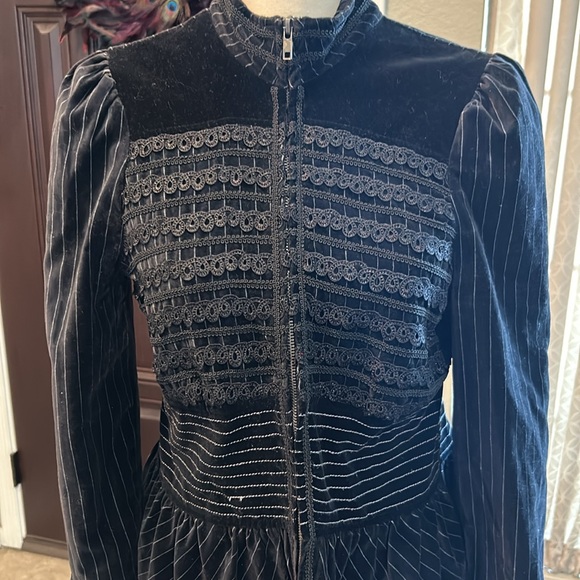 Pani Velvet Pinstriped Formal Jacket - Picture 2 of 9